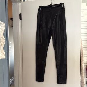 Honeylove Black Faux Leather Leggings